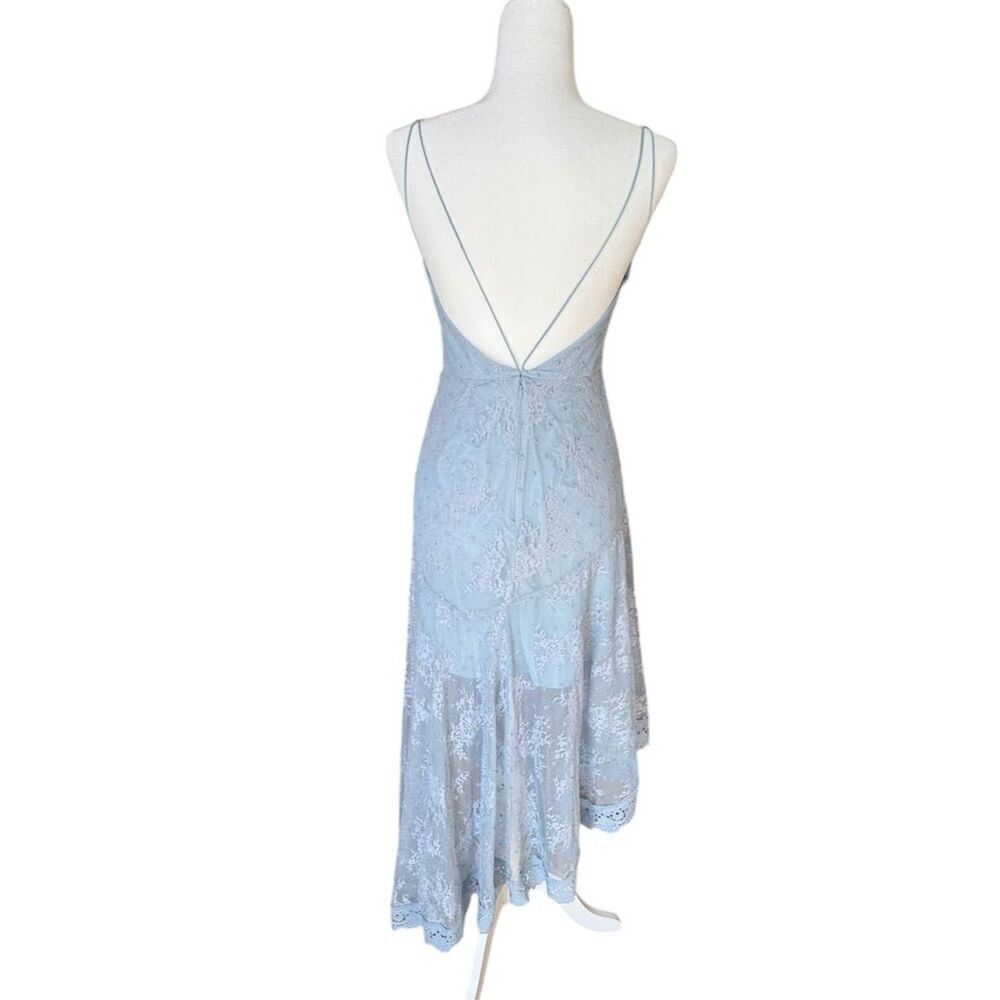 La Maison Talulah Whirlwind Lace Asymmetrical Midi Dress Size Small Prom Formal - Picture 6 of 15